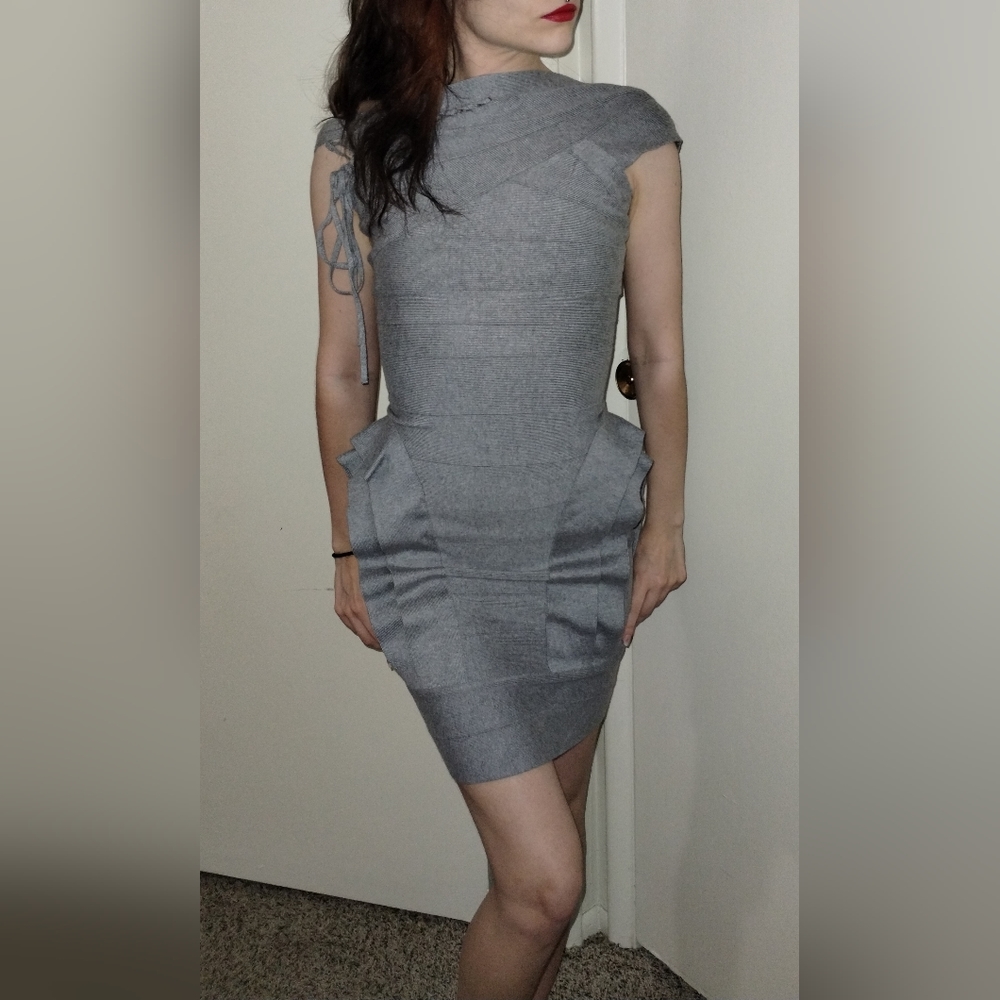 Herve Leger Dress Grey